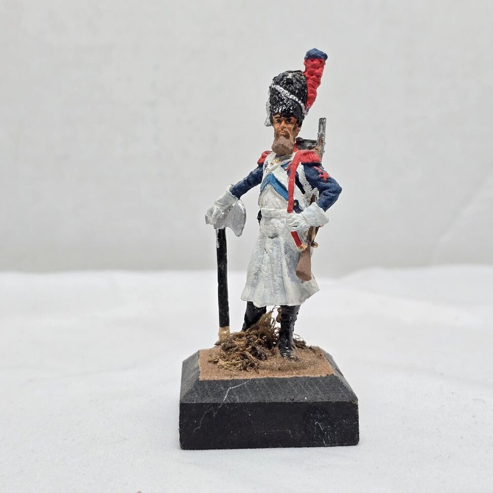French Infantry Sapper/1815/Grenadier Napoleonic War Era Havresack Bearskin Hat